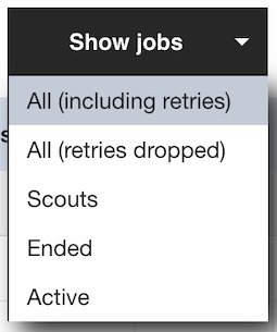 PanDA Task Menu Jobs
