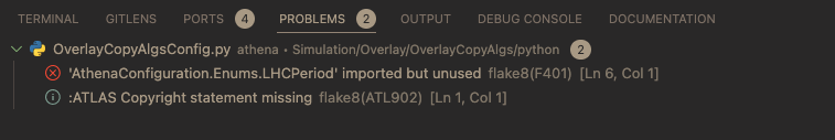 VS Code Python Flake8 Summary
